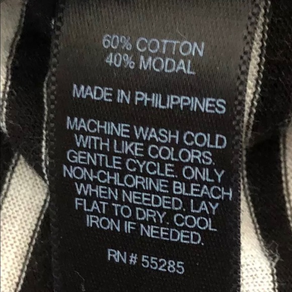 Express Black and White Horizontal Striped Basic T-Shirt Women’s Size XS - Picture 4 of 5